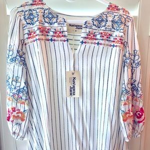 Embroidered top
